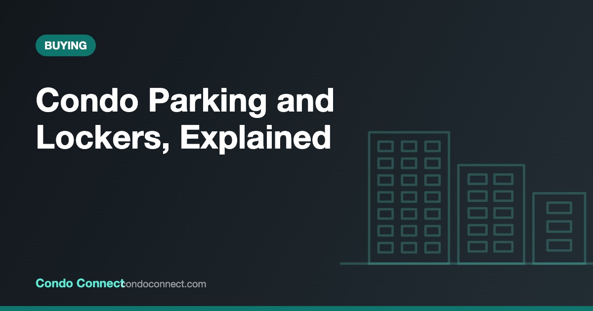 Condo parking spot and locker ownership types in Toronto and Ontario