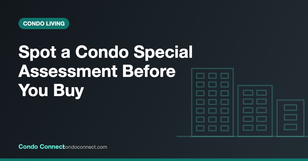 Condo special assessment warning signs in Ontario reserve fund documents